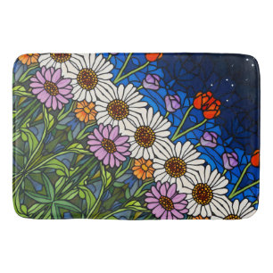 Tulip Daisies Flower Floral Nature Love 16 b Bath Mat