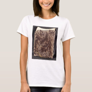 Tulip design printing block, 1875 (carved wood) T-Shirt