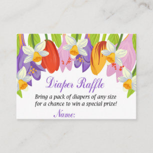 Tulip Diaper Raffle Tickets