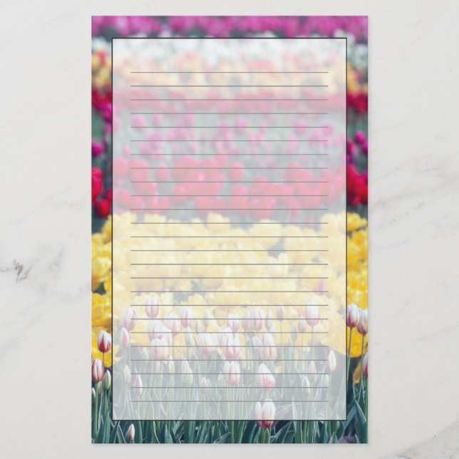 Tulip display garden in the Skagit valley, Stationery (Front)