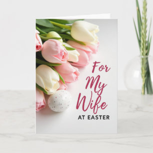 Tulip Easter Wife Message Card