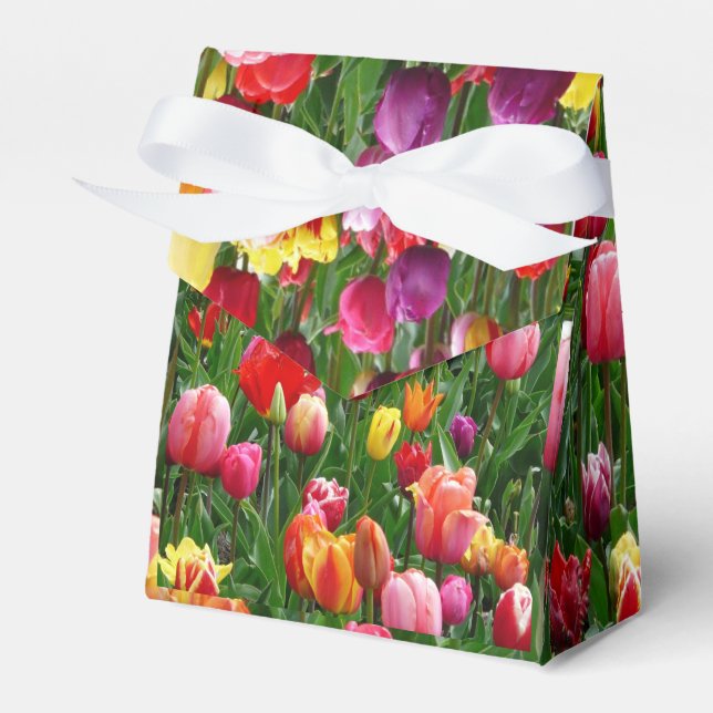 Tulip Festival Design Favor Box (Front Side)