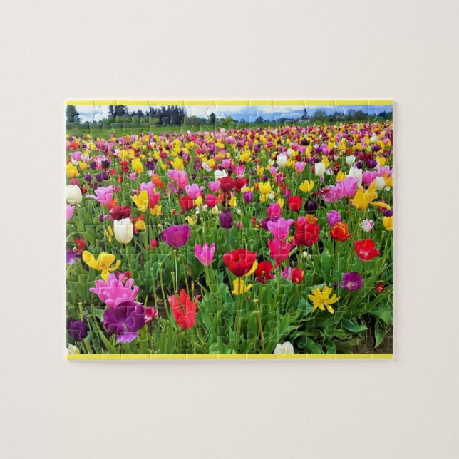Tulip Field, Oregon Jigsaw Puzzle (Horizontal)
