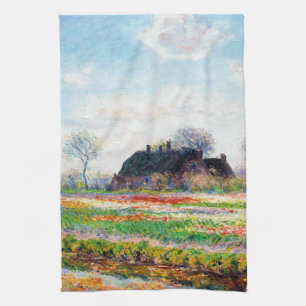 Tulip Fields in the Netherlands, Monet Kitchen Towel