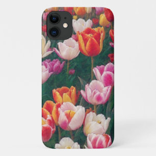 Tulip Flower Garden Art Orange Pink Phone Case