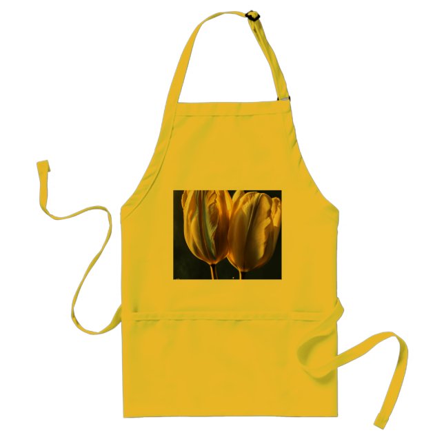 tulip flower home kitchen lines standard apron (Front)