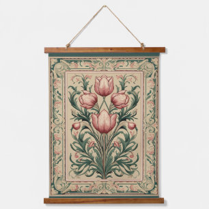 Tulip Flower Medieval Hanging Tapestry