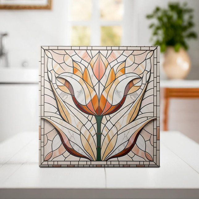 Tulip flower mosaic - Warm Pastels Tile (Creator Uploaded)