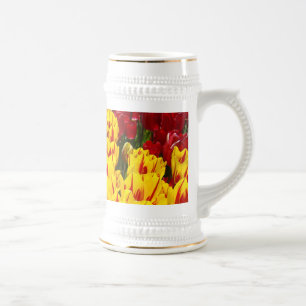 Tulip Flower Stein custom Yellow Tulips Floral