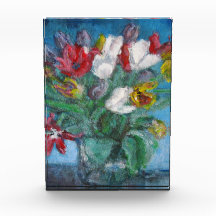 Tulip Flowers Bouquet Floral Paperweight