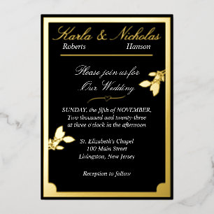 Tulip Flowers, Elegant Black Wedding, Oval Border 