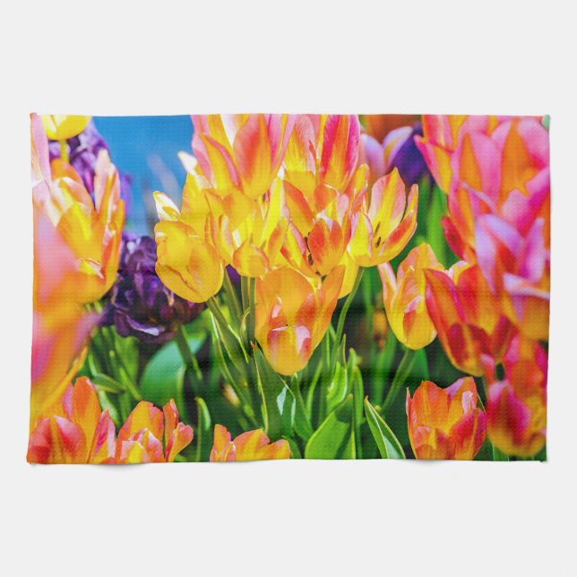 Tulip Flowers - Flourish Kitchen Towel (Horizontal)