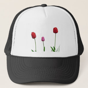 tulip flowers trucker hat