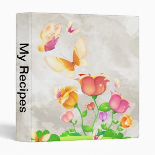 Tulip Garden Butterfly Binder