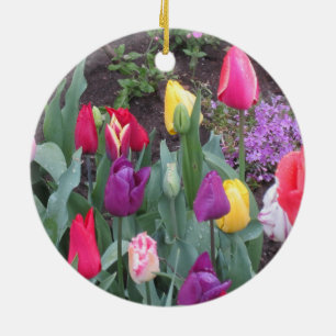 Tulip Garden Ceramic Ornament