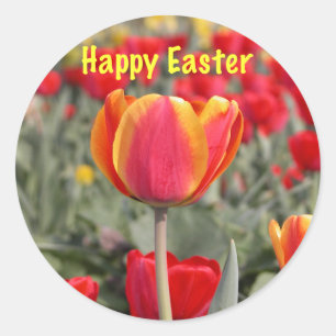 Tulip Garden Easter Sticker