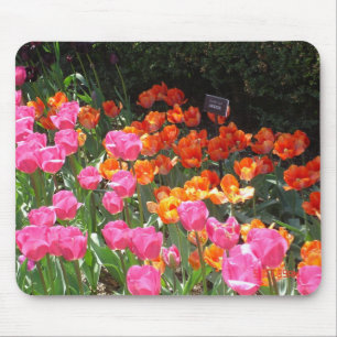 Tulip garden mousepad