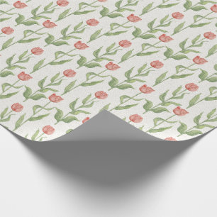 Tulip Garden Pattern Wrapping Paper