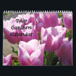 Tulip Gardens Calendar Nature Flowers Colourful<br><div class="desc">CALENDARS Nature Photography TULIPS Calendars, Change the date to start on any Year and Month. Colourful Bright Tulip Flowers Calendar, Gift Calendars, Christmas Gifts, OFFICE ART, Corporate Client Git Calendars, Artwork Calendars, Yellow Tulips, Red Tulips, Pink Tulip Flowers, Orange Tulips calendar, Peach Orange Irises, White Iris. Botanical Floral Flower Garden...</div>