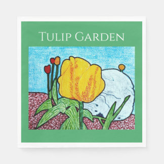 Tulip in Garden Napkin