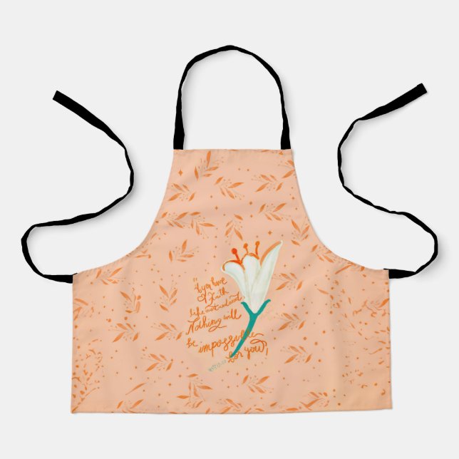 Tulip Love-Faith Like a Mustard Seed  Apron (Front)