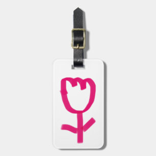 Tulip luggage tag
