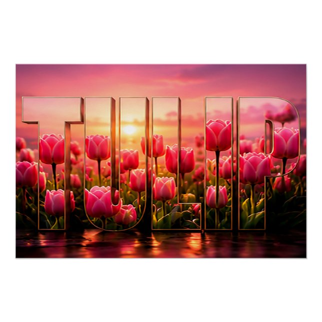 Tulip Luxury Botanical Floral Decor (Front)