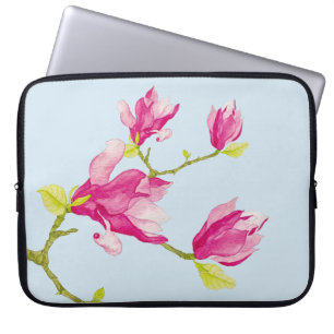Tulip Magnolias on a Laptop Sleeve