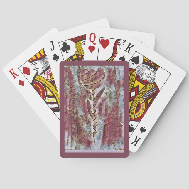 Tulip mosaic playing cards (Back)
