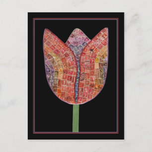 Tulip of Postage Stamps - postcard