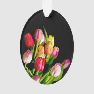 Tulip Painting - Original Flower Art Ornament