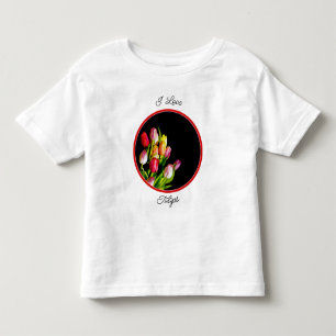 Tulip Painting - Original Flower Art Toddler T-shi T-shirt