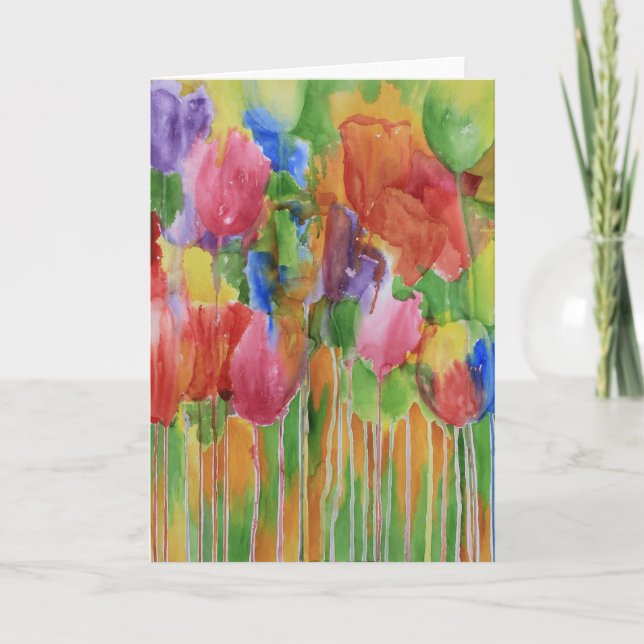 Tulip Palooza Blank Card (Front)