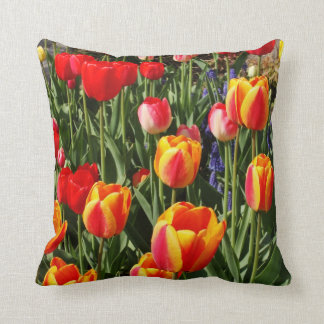 Tulip Patch Throw Pillow