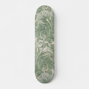 Tulip pattern by William Morris Skateboard