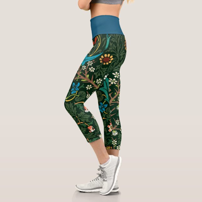 TULIP PATTERN CAPRI LEGGINGS (Left)