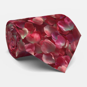 Tulip Petals Seamless Floral Pattern Tie