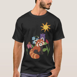 Tulip Plant Lovers Red Panda Sun T-Shirt