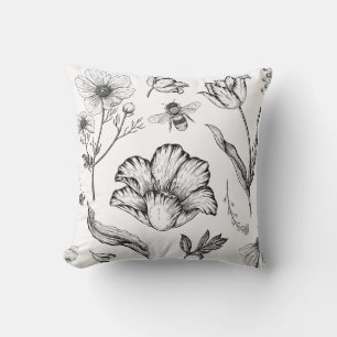 Tulip - Poppy Throw Pillow