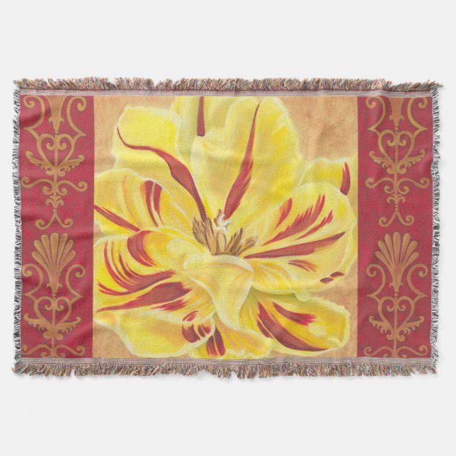 Tulip Power II Throw Blanket (Front)