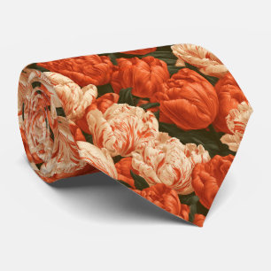 Tulip Print Engagement Traditional Wedding  Tie