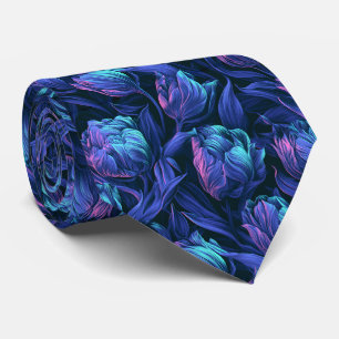 Tulip Print Menswear Garden Wedding Tie