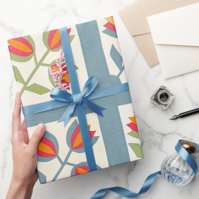 Tulip quilt wrapping paper (Gifting)
