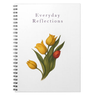 Tulip Reflections — Crisp White Luxe Journal
