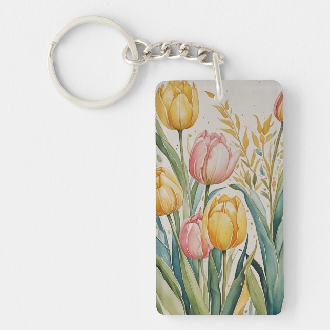 Tulip Reverie Keychain (Front)