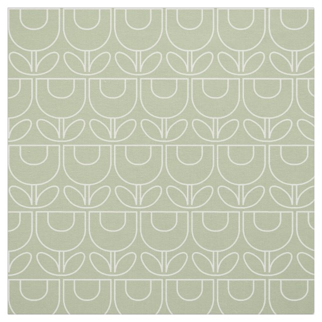 Tulip sage fabric (Swatch)