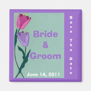 Tulip Save The Date Magnet