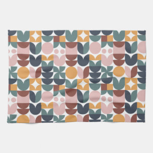Tulip Scandinavian Modern Geometric Pattern Kitchen Towel