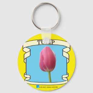 Tulip Seed Packet Keychain