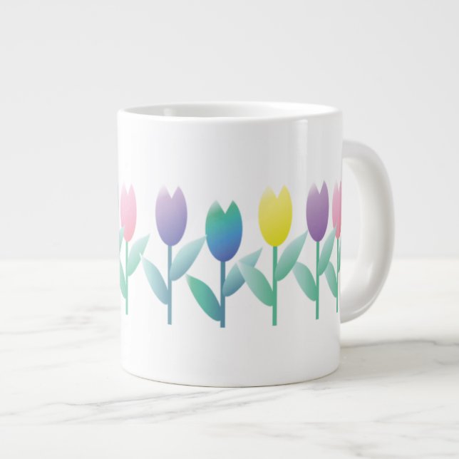 Tulip Spring Tulip New Home Jumbo Mug (Devant droit)